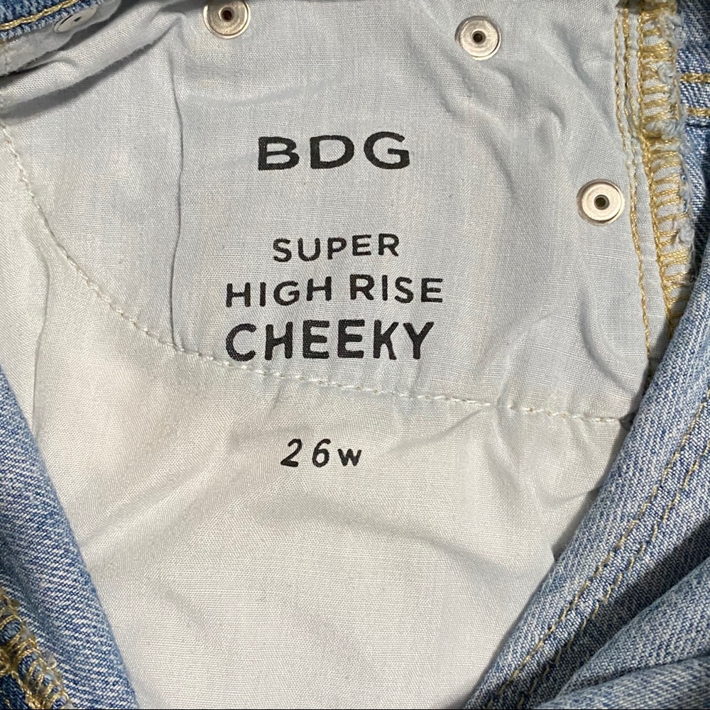 BDG Super High Rise Cheeky Jean Shorts - Picture 5 of 5